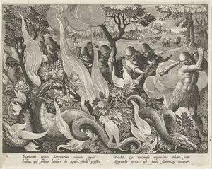 Jacht op waterslangen i Indien Jachttaferelen (serietitel) Jagten på vildt, fugle og fisk i Bestiary (serietitel)