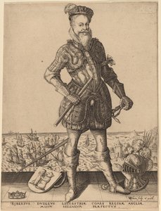Robert Dudley, jarl af Leicester af Karel van Sichem after Christoffel