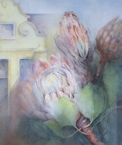 Protea i Stellenbosch, 1992 (wc) af Karen Armitage