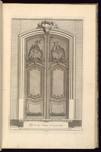 Højde og plan af en portal af Karl Albert von Lespilliez