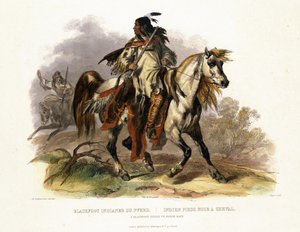 En sortfodet indianer til hest, plade 19 fra bind 1 af 