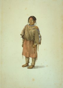Blackfeet pige af Karl Bodmer