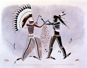 Faksimile af et indiansk maleri, 1843-44 af Karl Bodmer