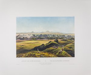 Tableau 44. Udsigt over Rocky Mountains, Bodmer