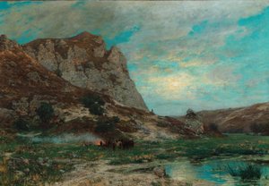 Soldater i hvile af Carl Friedrich Lessing