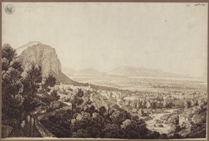„Udsigt over Partinicos dal på Sicilien“ af Karl Friedrich Schinkel