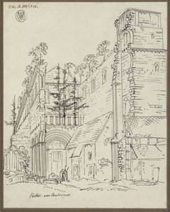 Klosterruinen Paulinzella. Set fra vest af Karl Friedrich Schinkel