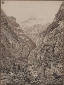 Pass Lueg ved Salzburg af Karl Friedrich Schinkel