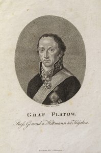 Portræt af grev Matvei Ivanovich Platov 1757-1818 af Karl Friedrich Schulz