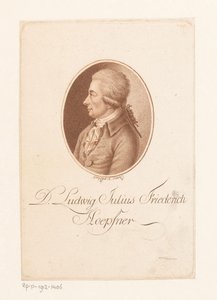 Portræt af Ludwig Hopfner af Karl Goepfert