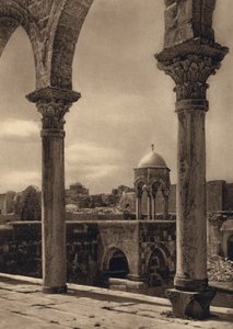Jerusalem, arkader på stedet for templet (s/h foto) af Karl Grober