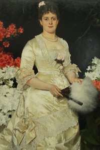 Tysk: Frau Hedwig Woworsky, geb. Heckmann Fru Hedwig Woworsky, født Heckmann