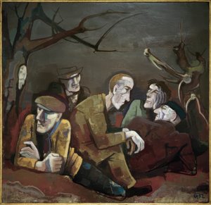 arbejdsløse af Karl Hofer