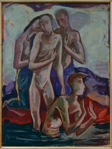 Dåb i Jordanfloden af Karl Hofer