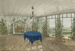 Vinterhave i Pavlino Estate of Vielgorsky, 1834