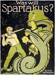 Den tyske revolution 1918-1919 Spartakusforbundet (Spartakusbund) af Karl Jakob Hirsch