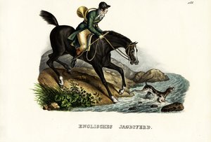 Engelsk jægerhest, 1824 af Karl Joseph Brodtmann