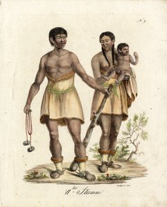 Sydamerikanske oprindelige folk (print) af Karl Joseph Brodtmann