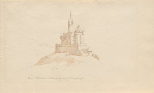 Slot Windeck f. Weinhelm a. dvs. bjergvej af Karl Julius Von Leypold
