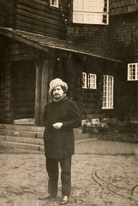 Den russiske forfatter Leonid Andreyev i hans hus i Vammelsuu Serovo, begyndelsen af det 20. århundrede