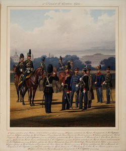 Første lette kavaleridivision, 1867 af Karl Karlovich Piratsky
