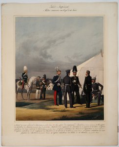 Pionerer, invalider og gendarmer fra det kejserlige gardekorps, 1867 af Karl Karlovich Piratsky