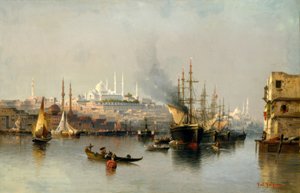 Udsigt over Konstantinopel fra Det Gyldne Horn