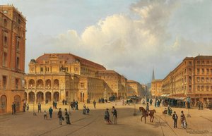 Udsigt over Wiener Statsopera, 1880.
