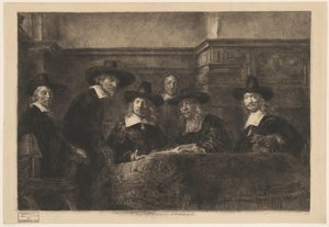 Staalmesterne efter Rembrandt. af Karl Köpping