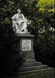 Monument til hyldest til den østrigske komponist Franz Peter Schubert (1797-1828). Skulptur af Karl Kundmann (1838-1919) 1872. Wien, Stadtpark, Østrig af Karl Kundmann