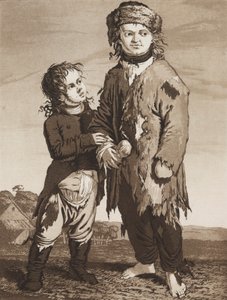 De unge tiggere, ca. 1800.