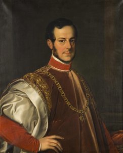 Portræt af prins Johann Adolf II af Schwarzenberg 1799-1888, 1852. af Karl Ludwig Philippot