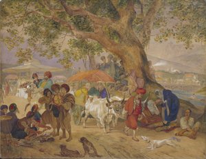 Sweet Water Springs nær Konstantinopel, 1849 af Karl Pavlovich Bryullov