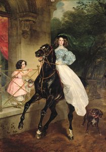 Rytteren, Portræt af Giovanina og Amacilia Paccini, grevinde Samoilovas afdelinger, 1832