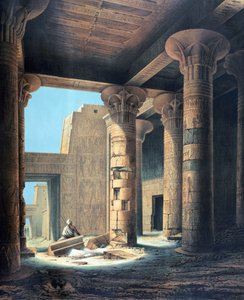Det indre af templet i Philae