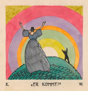He Comes, ca. 1921 (gouache på papir)