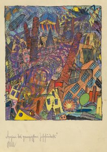 Begyndelsen af det 20. århundrede, ca. 1923 (akvarel og pastel))