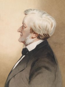 "" Portrait of the German composer Richard Wagner "" dani af Karl Wilhelm Diefenbach