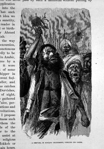 En dervish i ekstatisk begejstring gennemborer hans kind af Karl Wilhelm Gentz