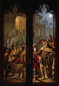 Teutoniske riddere som ordensmænd i Jerusalem, 1824. af Karl Wilhelm Kolbe the Younger