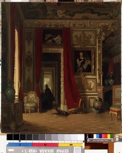 Interiør. Maleri af Karl Zimmermann (1796-1820). Olie på lærred, 83 x 77 cm. 1800-tallets tysk kunst. Statens M.K. Ciurlionis kunstmuseum, Kaunas (Litauen). af Karl Zimmermann