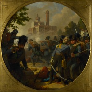 Erobringen af ​​Vicenza i 1848 af Karl von Blaas