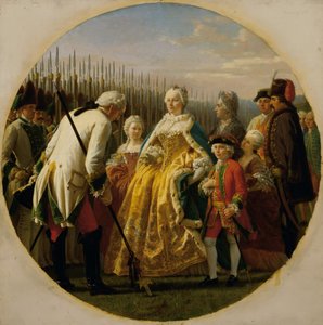 Udkastet i Solenau i 1749 af Karl von Blaas