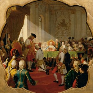 Første forfremmelse til den militære Maria Theresa-orden i 1758