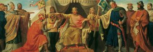 Friedrich Barbarossa afslører Heinrich Jasomirgott og løven Heinrich