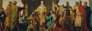 Leopold den hellige afviser kejserkronen af Karl von Blaas