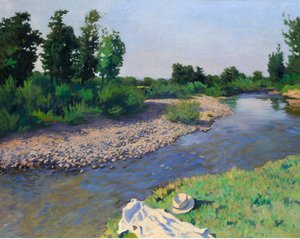 Ruisseau II - Stream II, af Ferenczy, Karoly (1862-1917). Olie på lærred