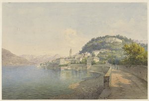 Bellagio ved Comosøen af Karoly Lajos Libay