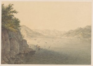 Varenna ved Comosøen af Karoly Lajos Libay