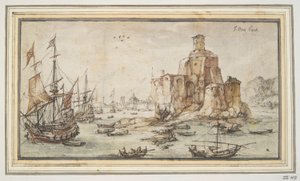 Havnescene af Kasper van Eyck